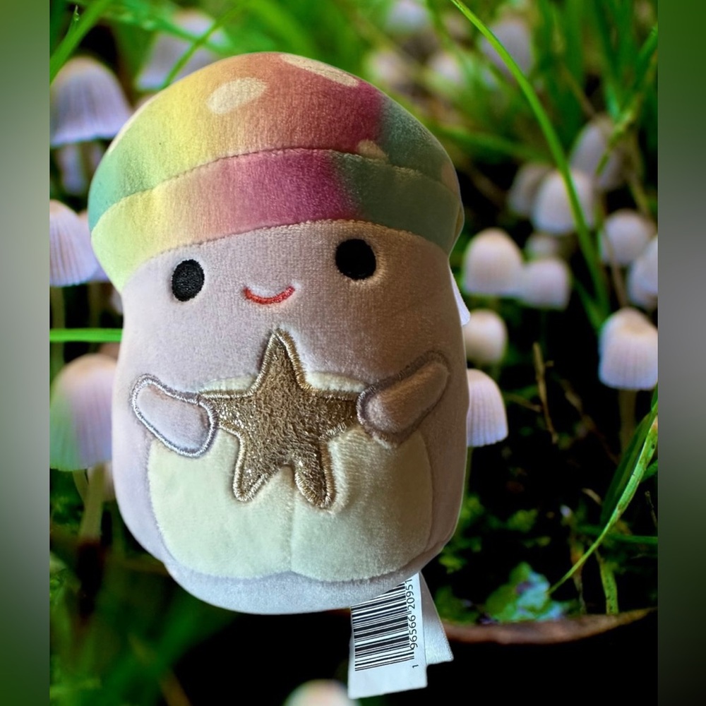 Squishmallows Mahdi the Tie-Dye Mushroom 5โ Part of the โI Got Thatโ Squad NWOT